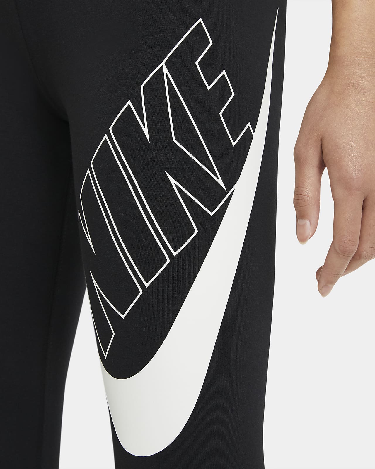 Femme LOGOS Black/White  Nike Legging » Marques M.C.R